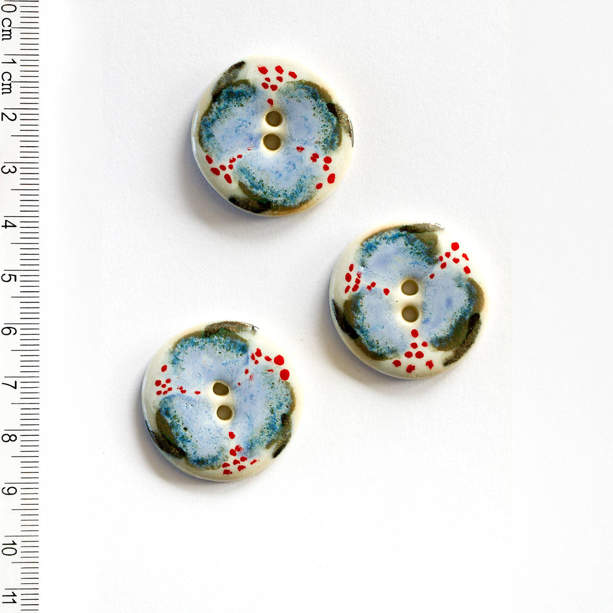 Handmade Sewing Buttons - Stunning Floral Buttons