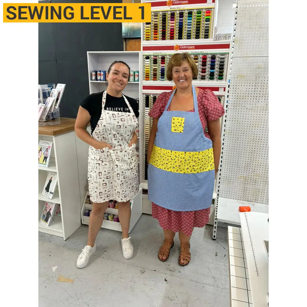 Beginner - Introduction to Machine Sewing - Level 1- Part 2 - Make an Apron Level 1 - Part 2