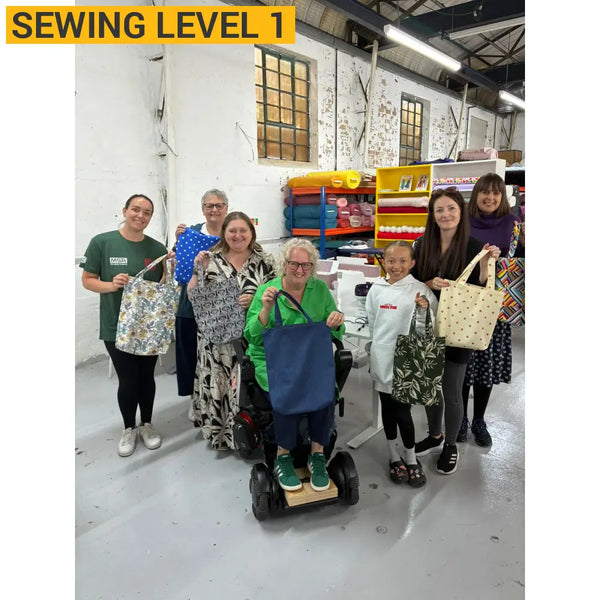 Beginner - Introduction to Machine Sewing - Level 1 - Part 1 - Make a Tote Bag Level 1 - Part 1