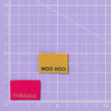 FABULOUS / WOOHOO - Sewing Labels Tags for Clothes