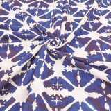 Batik Handcrafted Cotton Dressmaking Fabric - Navy Star