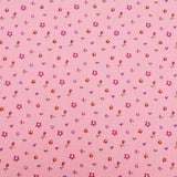 Adelle Printed 100% Cotton Double Gauze Muslin Dressmaking Fabric - Pink Petite Flowers