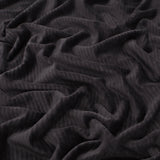 Jersey Corduroy Soft Stretch Knit Dressmaking Fabric - Black