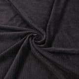 Jersey Corduroy Soft Stretch Knit Dressmaking Fabric - Black