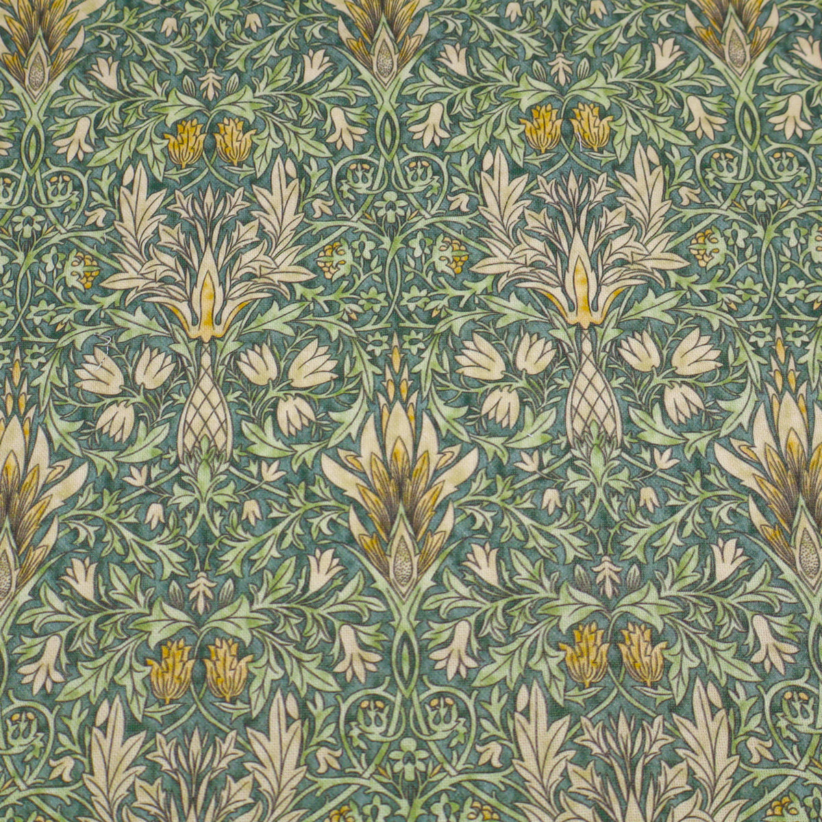 William Morris Cotton Panama Fabric | Upholstery, Curtains  - Snakeshead Forest
