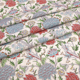 William Morris Panama Fabric | 100% Cotton for Upholstery, Curtains & Crafts - The Cray Paradise Blue