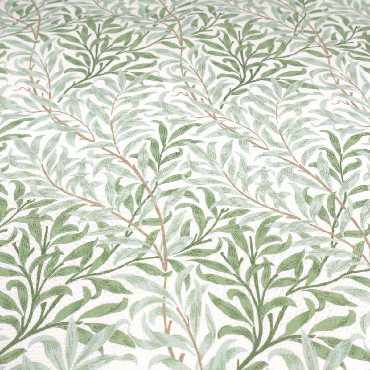 William Morris Cotton Panama Fabric | Upholstery, Curtains  - Willow Bough Sage