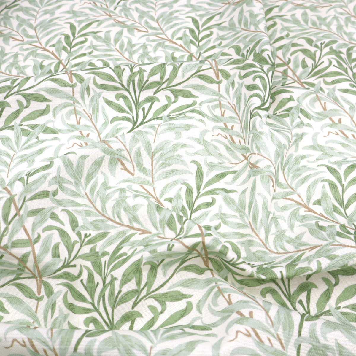 William Morris Cotton Panama Fabric | Upholstery, Curtains  - Willow Bough Sage