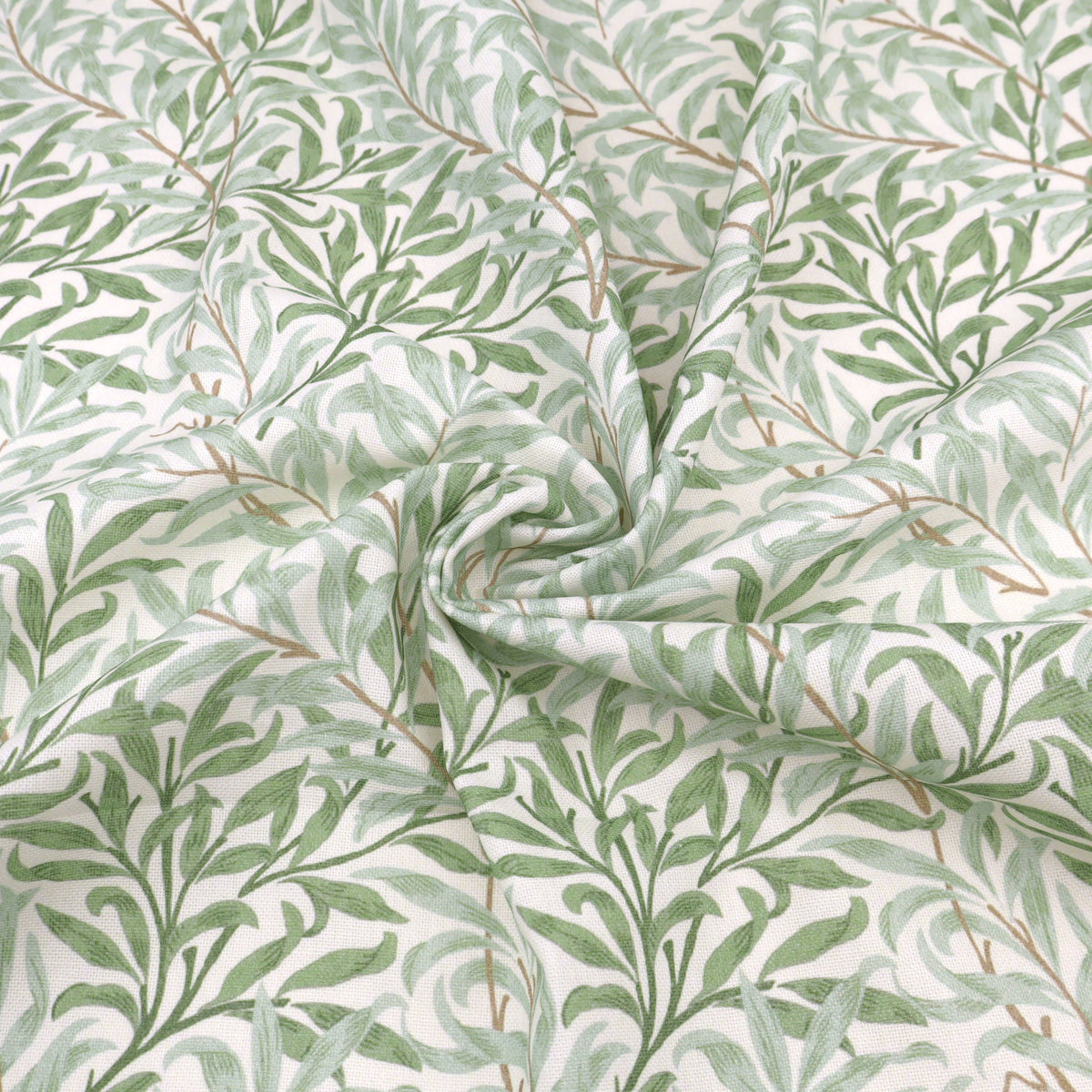 William Morris Cotton Panama Fabric | Upholstery, Curtains  - Willow Bough Sage