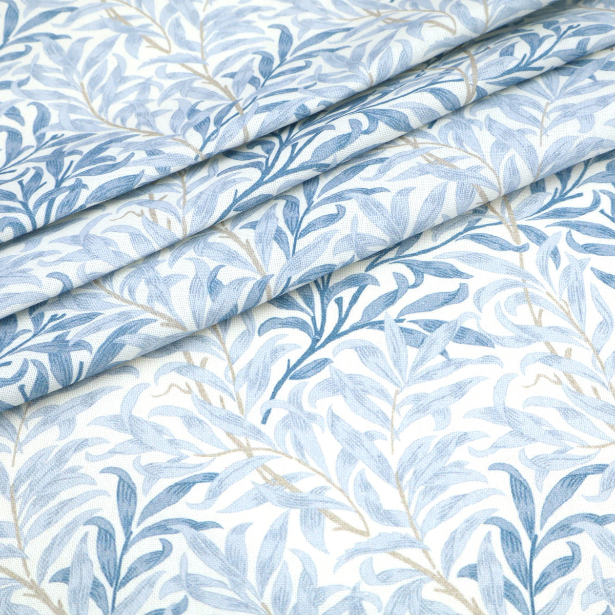 William Morris Cotton Panama Fabric | Upholstery, Curtains  - Willow Bough Azure