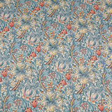 William Morris Outdoor Fabric | Waterproof & UV-Resistant Garden Upholstery Material - Golden Lily Cornflower