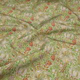 William Morris Outdoor Fabric | Waterproof & UV-Resistant Garden Upholstery Material - Golden Lily Willow