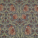 William Morris Tapestry Fabric | Luxury Cotton-Rich Jacquard for Upholstery & Curtains - Pimpernel Russet