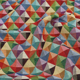Geometric Heavy Tapestry Fabric | Luxury Cotton-Rich Jacquard for Upholstery & Curtains - Big Holland