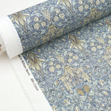 William Morris Panama Fabric | 100% Cotton for Upholstery, Curtains & Crafts - Snakeshead Denim