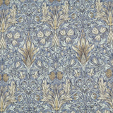 William Morris Panama Fabric | 100% Cotton for Upholstery, Curtains & Crafts - Snakeshead Denim