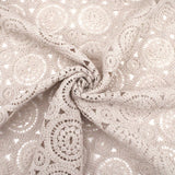 Tara Crochet Effect Cotton Fabric - Round Circles