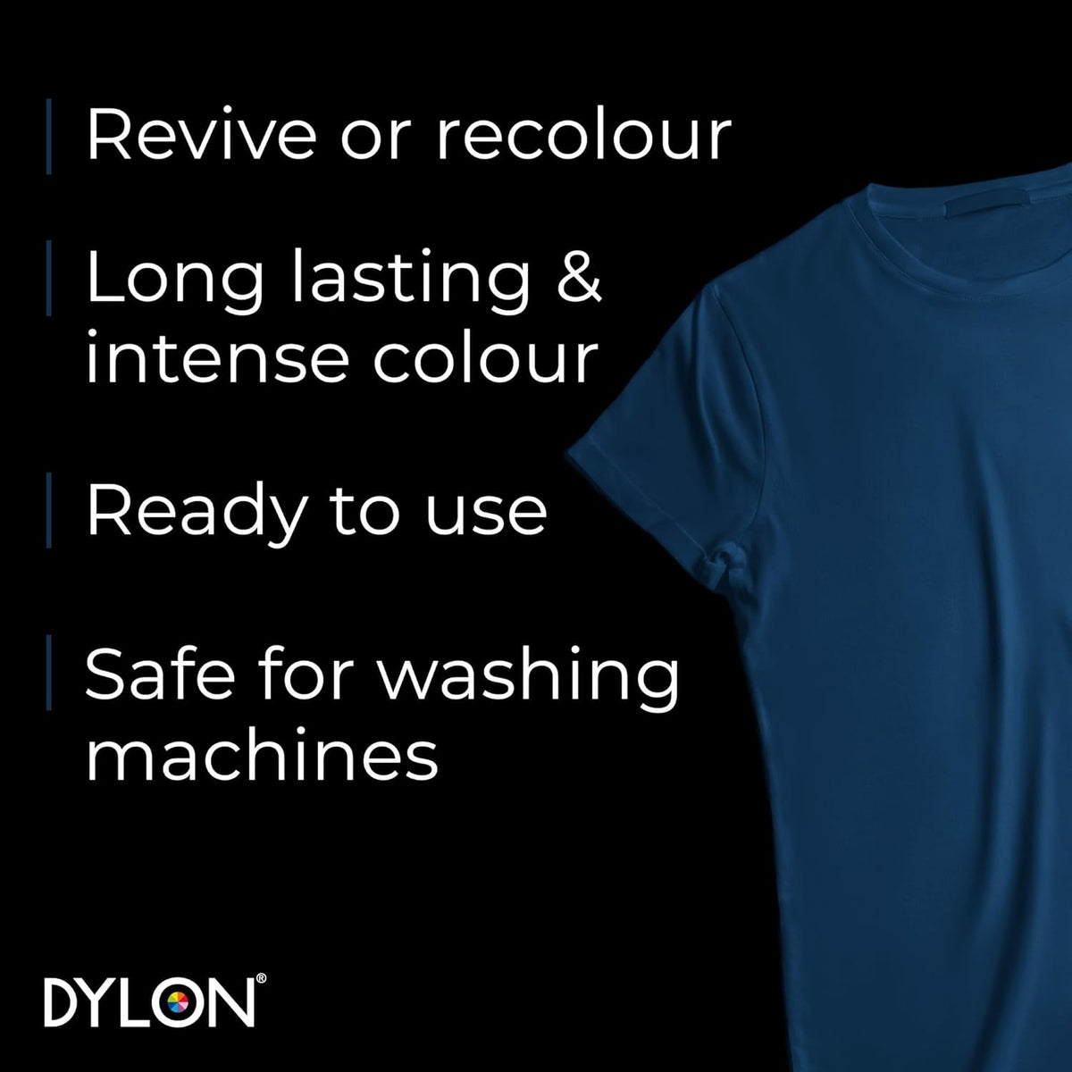 Dylon Washing Machine Fabric Dye Pods: Restore & Revive Clothes - Jeans blue