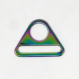 38mm Metal Triangle Connector for Bag Making Hardware for Straps & Handles - Rainbow