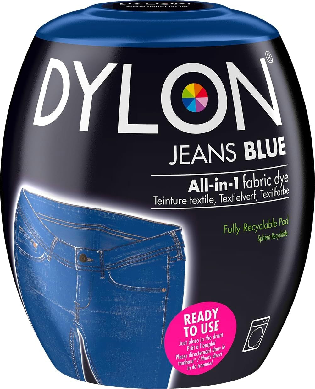 Dylon Washing Machine Fabric Dye Pods: Restore & Revive Clothes - Jeans blue