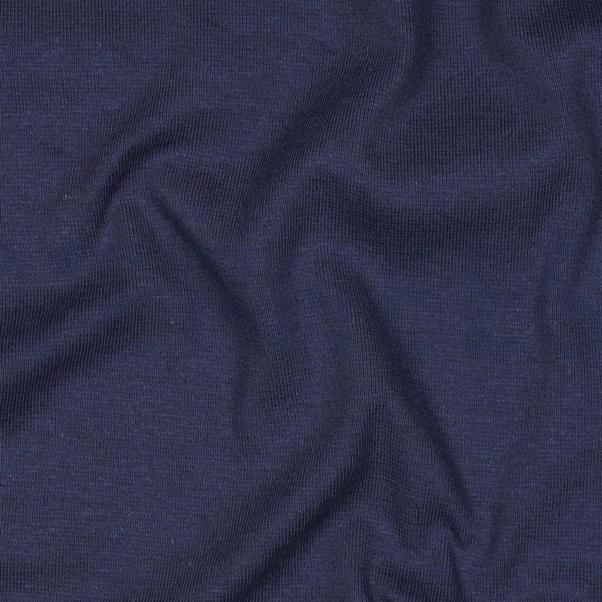 GOTS Organic Tubular Rib Knit Fabric – OEKO-TEX Certified Cotton Cuffing Fabric - Navy