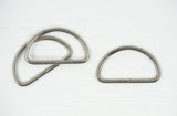 38mm Metal D-Rings Bag Making Hardware for Straps & Craft Projects - Silver