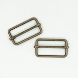38mm Metal Strap Slider Adjustable for Bag Making Hardware - Antique Brass