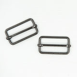 38mm Metal Strap Slider Adjustable for Bag Making Hardware - Gunmetal