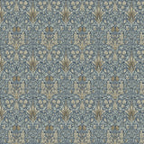 William Morris Panama Fabric | 100% Cotton for Upholstery, Curtains & Crafts - Snakeshead Denim