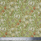 William Morris Outdoor Fabric | Waterproof & UV-Resistant Garden Upholstery Material - Golden Lily Willow