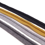 Flanged Insertion Piping Cord | Upholstery Trim & Cushion Edging | Multiple Colours - 23mm Black