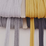 Flanged Insertion Piping Cord | Upholstery Trim & Cushion Edging | Multiple Colours - 23mm Black