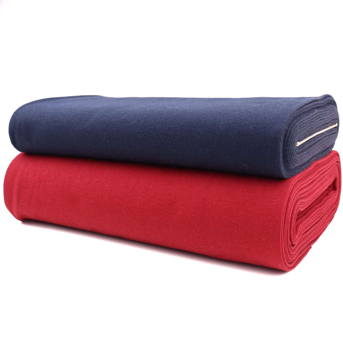 GOTS Organic Tubular Rib Knit Fabric – OEKO-TEX Certified Cotton Cuffing Fabric - Navy