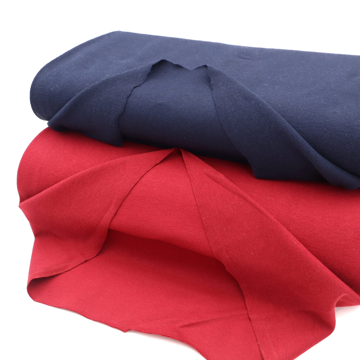 GOTS Organic Tubular Rib Knit Fabric – OEKO-TEX Certified Cotton Cuffing Fabric - Navy