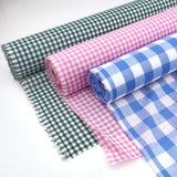 Gingham Checks Cotton Blend Dressmaking & Crafts Fabric - Black Medium