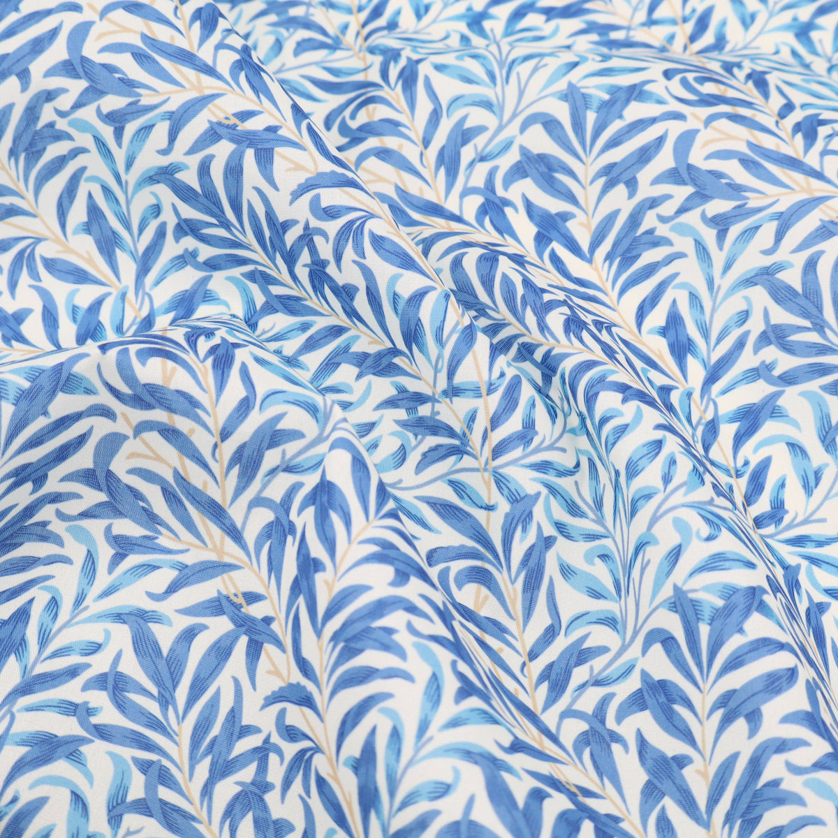 William Morris Cotton Blend for Sewing & Craft Fabric - Willow Bough Blue