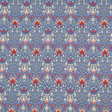 William Morris Cotton Blend for Sewing & Craft Fabric - Snakeshead Blue