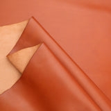 Genuine 100% Real Animal Side Cow Hide Leather for Bag Making Boots Upholstery - Brandy Brown 2/174