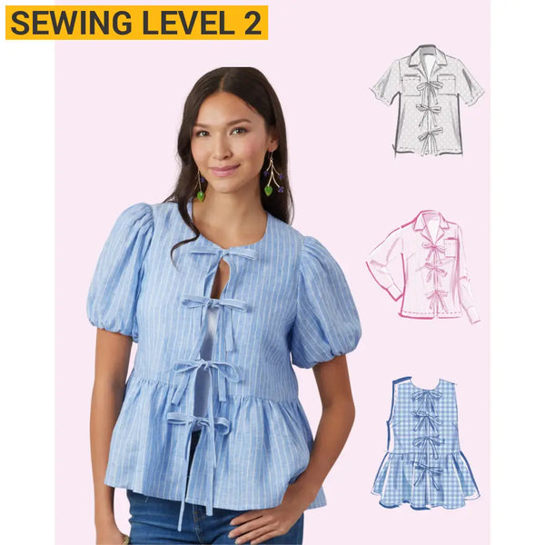 One Day Sewing Workshop - Tie Front Blouse/Top Level 2