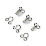 Prym Hooks and Eyes: Brass 3 Silver Colour for Secure Fastening - 263846