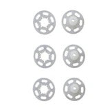 Prym Sew-On Snap Fasteners: 10mm Transparent Plastic - 347159