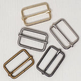 38mm Metal Strap Slider Adjustable for Bag Making Hardware - Antique Brass