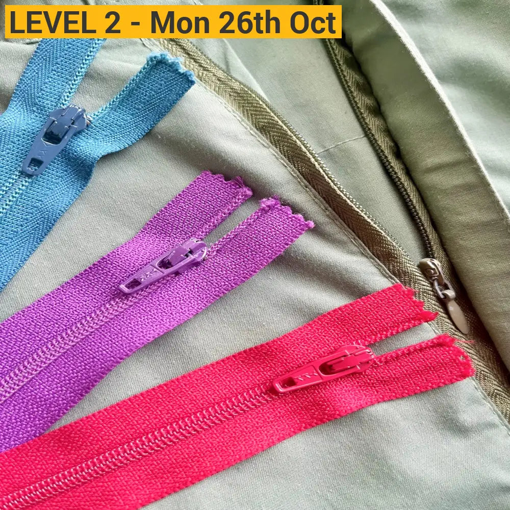Zips Masterclass Sewing Level 2