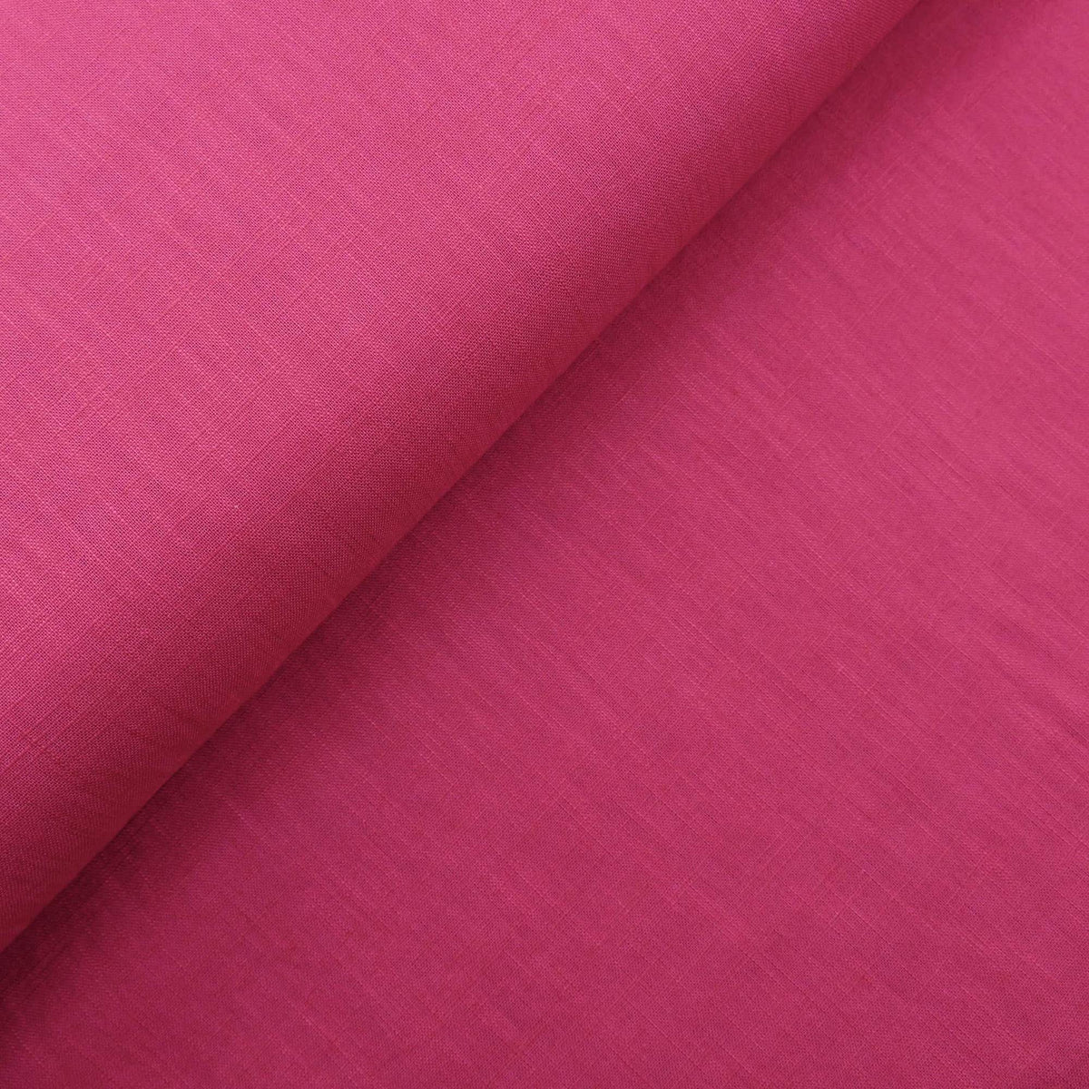 soft washed pure flax linen 8oz dressmaking fabric Cerise