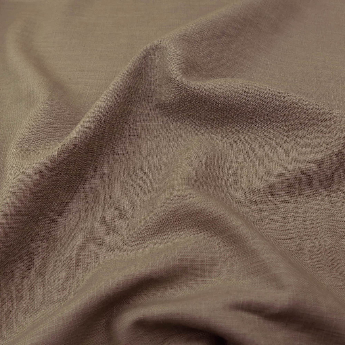 soft washed pure flax linen 8oz dressmaking fabric Dark Stone