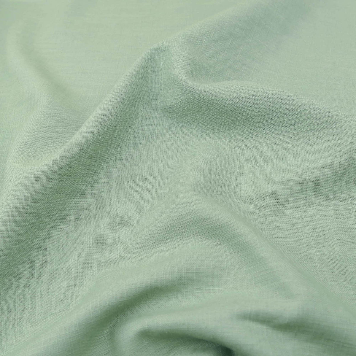 soft washed pure flax linen 8oz dressmaking fabric Mint
