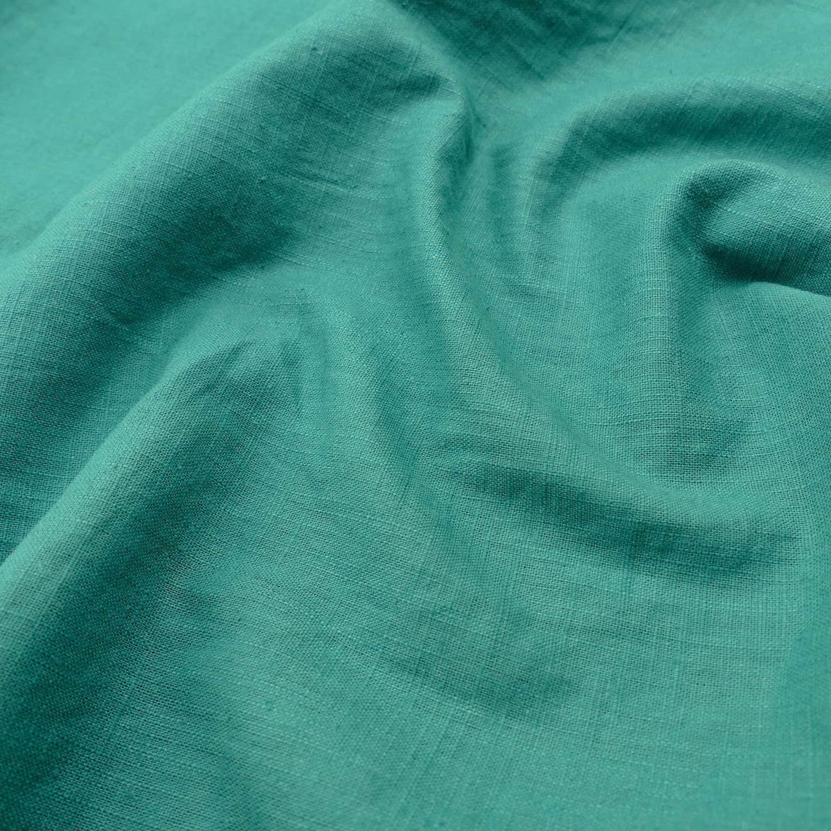 soft washed pure flax linen 8oz dressmaking fabric Petrol