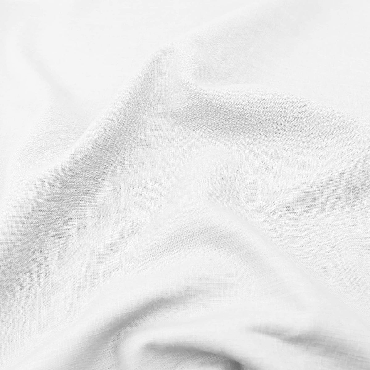 soft washed pure flax linen 8oz dressmaking fabric White