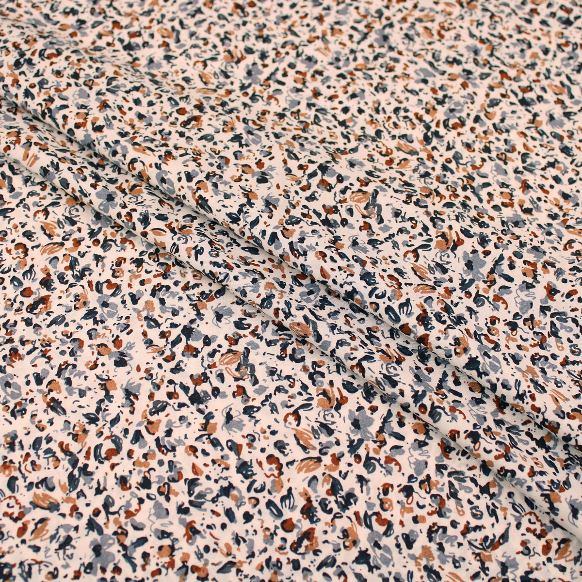Abstract Speckled Spots Viscose - Natural