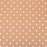 polka dot coated cotton in sand